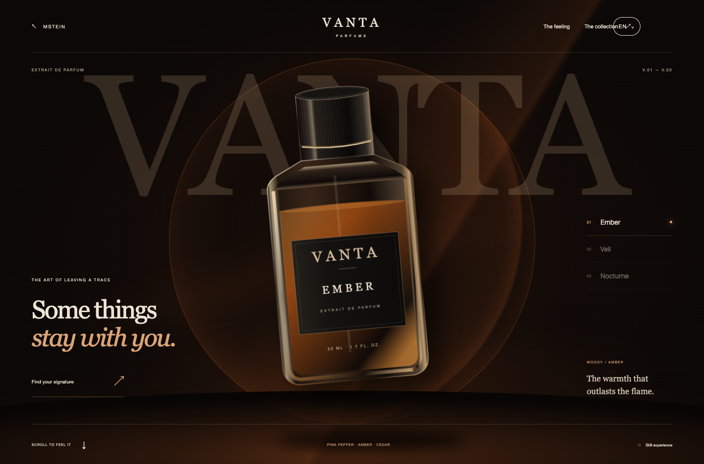 VANTA · interactive concept